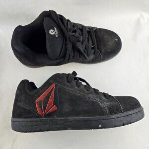 Volcom Stone Mens Skate Inspired Composite Toe Work Shoes Black Red Size 10.5M